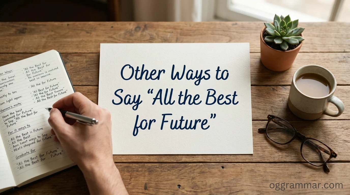 Other Ways to Say “All the Best for Future”