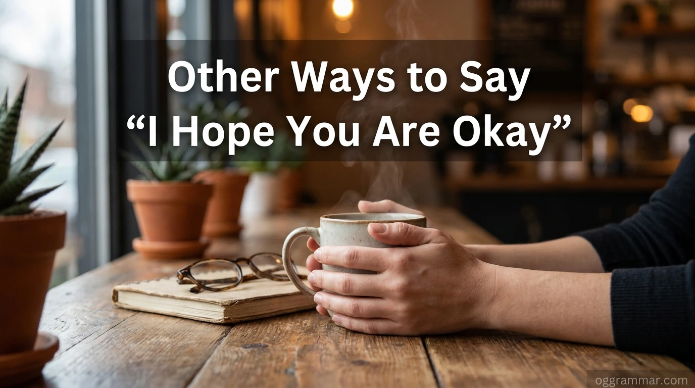 Other Ways to Say “I Hope You Are Okay”