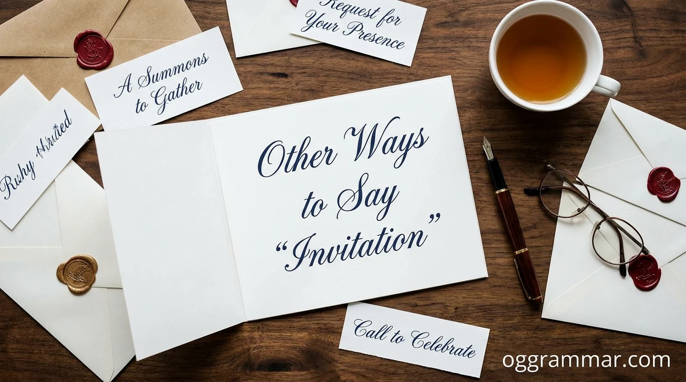 Other Ways to Say “Invitation”