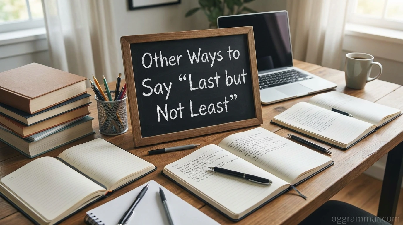 Other Ways to Say “Last but Not Least”