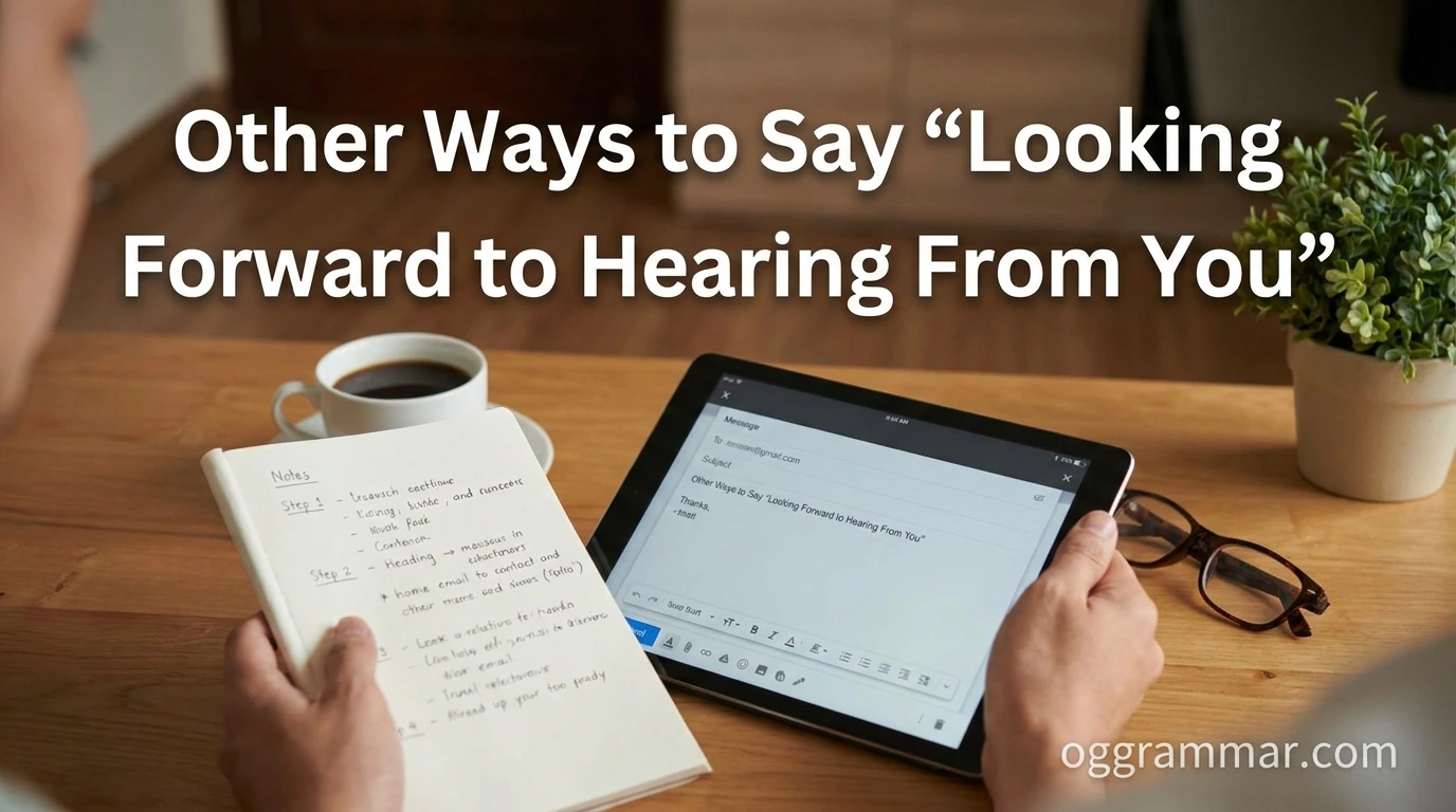 Other Ways to Say “Looking Forward to Hearing From You”