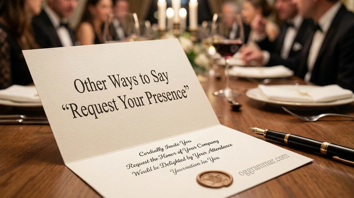 Other Ways to Say “Request Your Presence”
