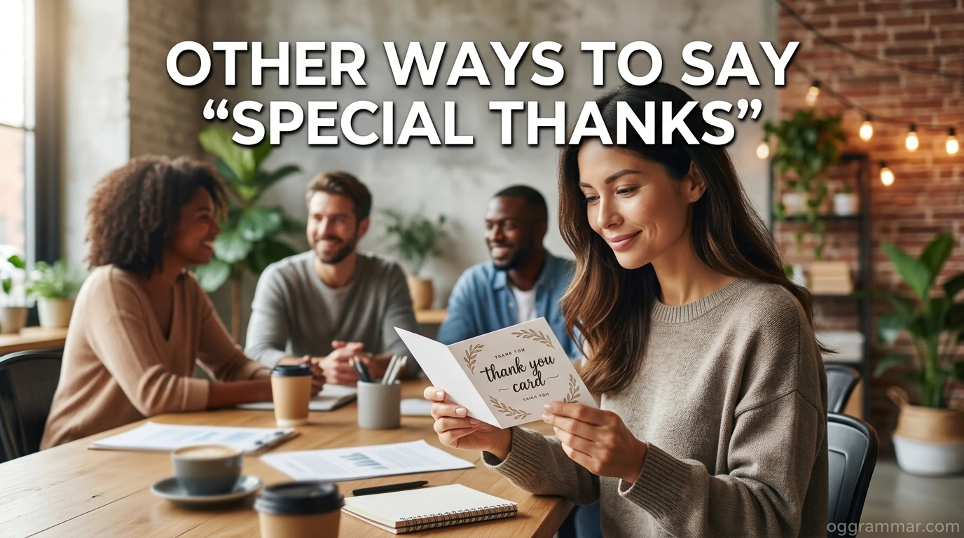 Other Ways to Say “Special Thanks”