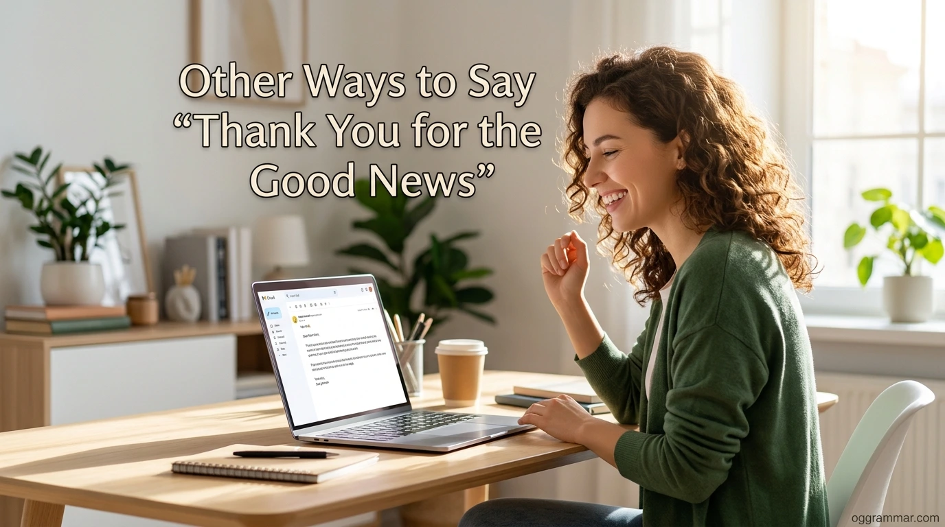 Other Ways to Say “Thank You for the Good News”