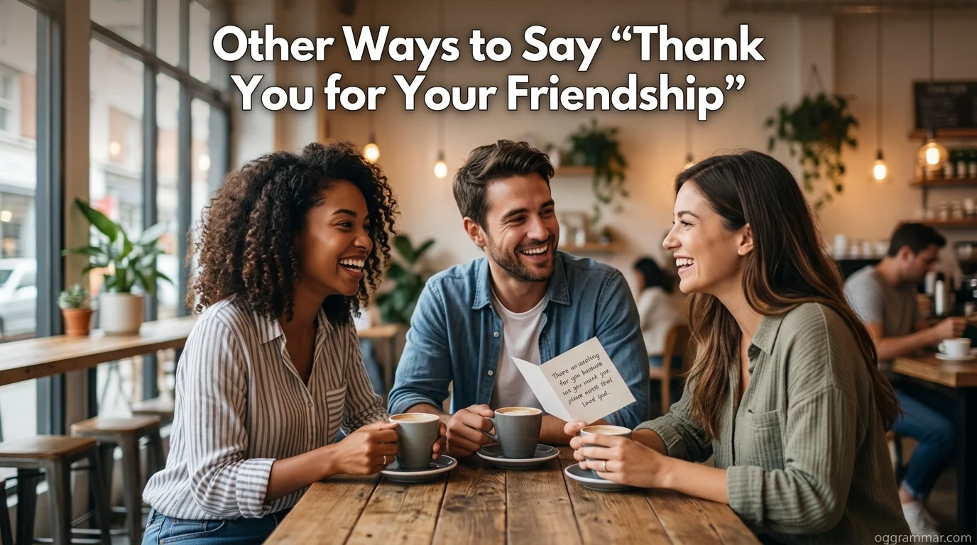 Other Ways to Say “Thank You for Your Friendship”