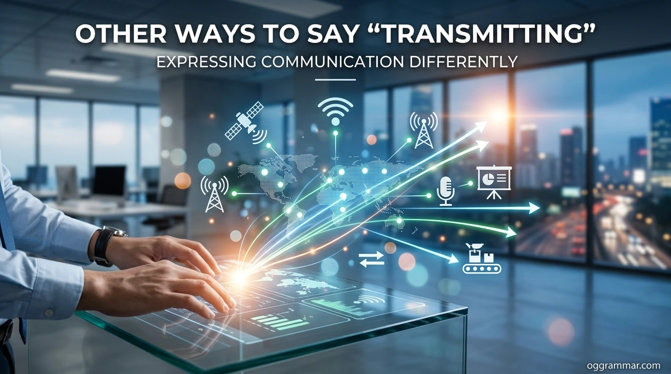 Other Ways to Say “Transmitting”