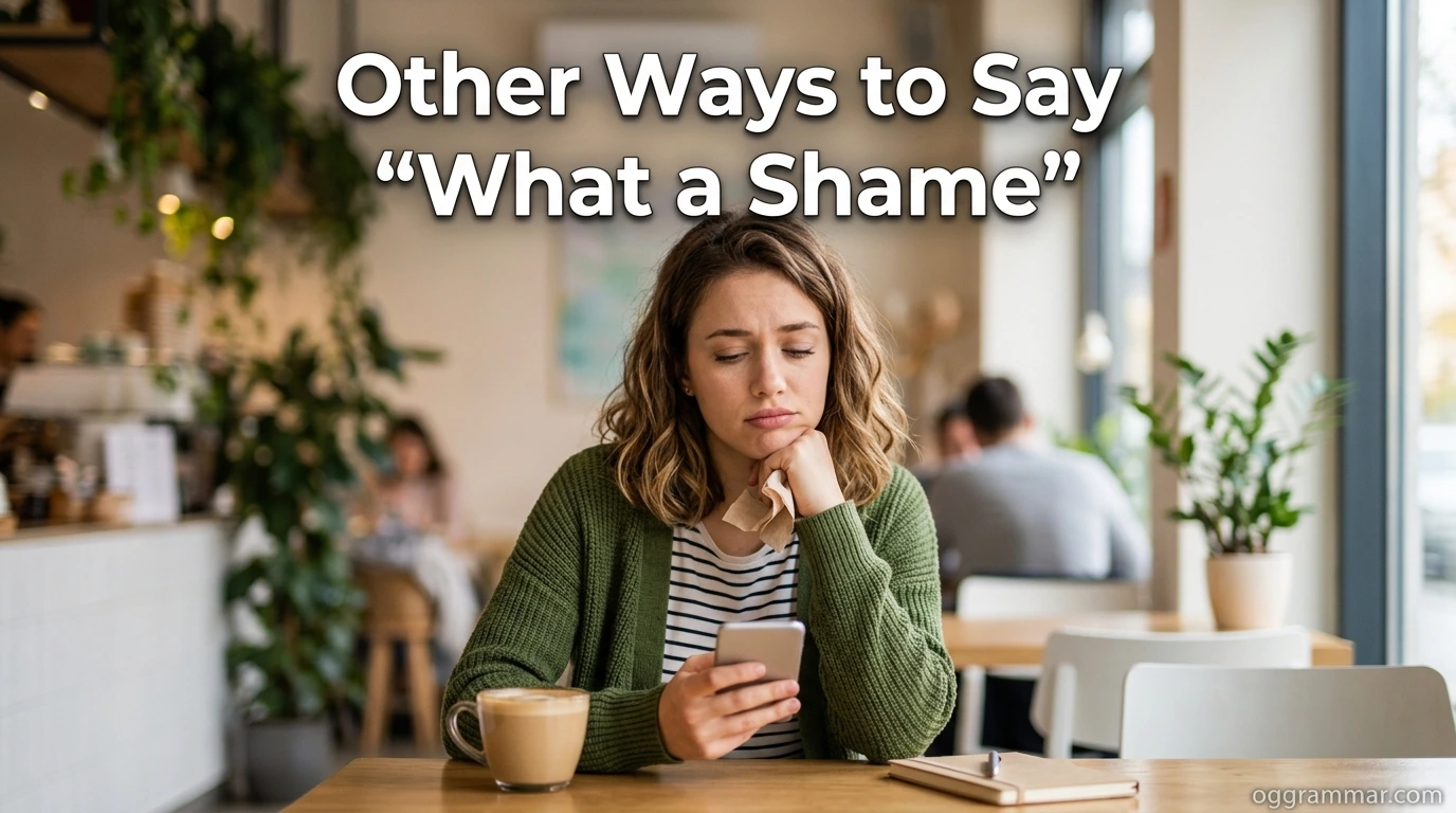 Other Ways to Say “What a Shame”