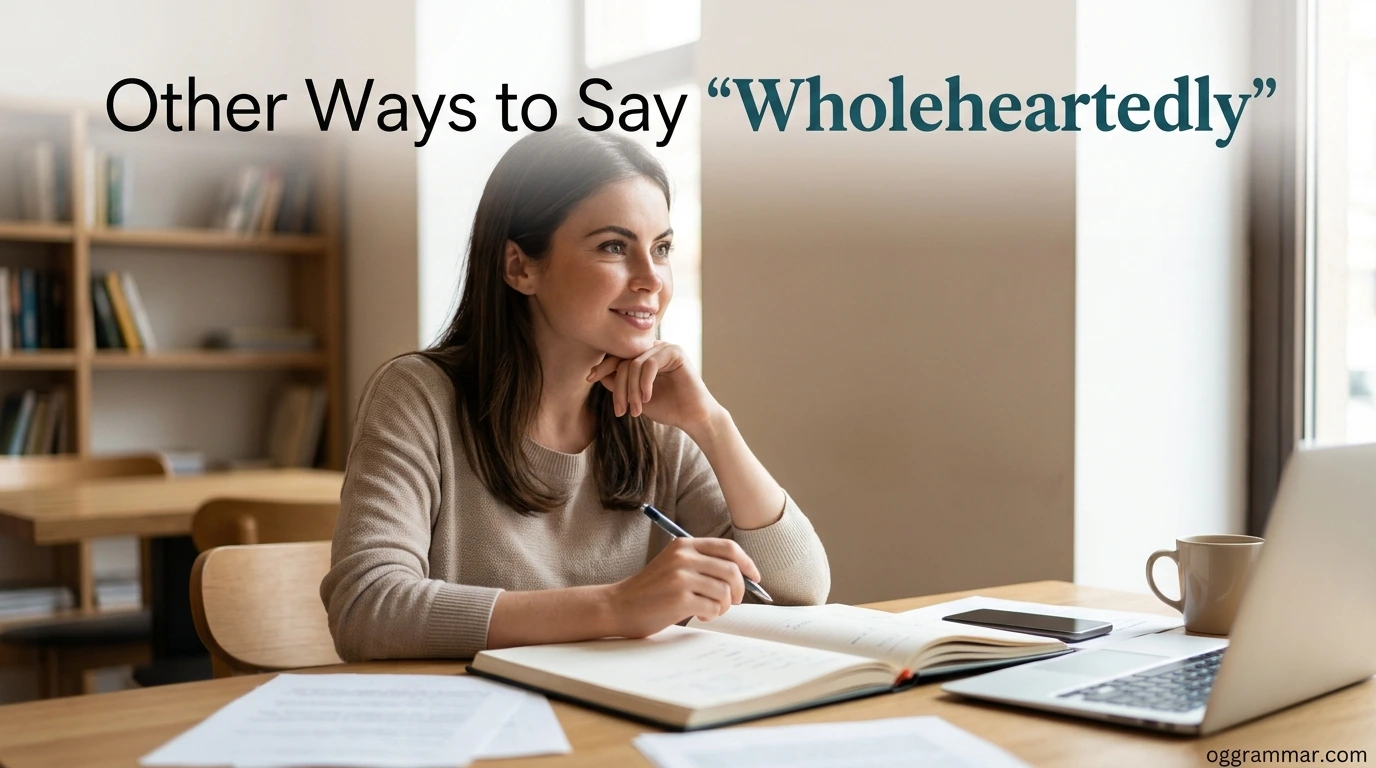Other Ways to Say “Wholeheartedly”
