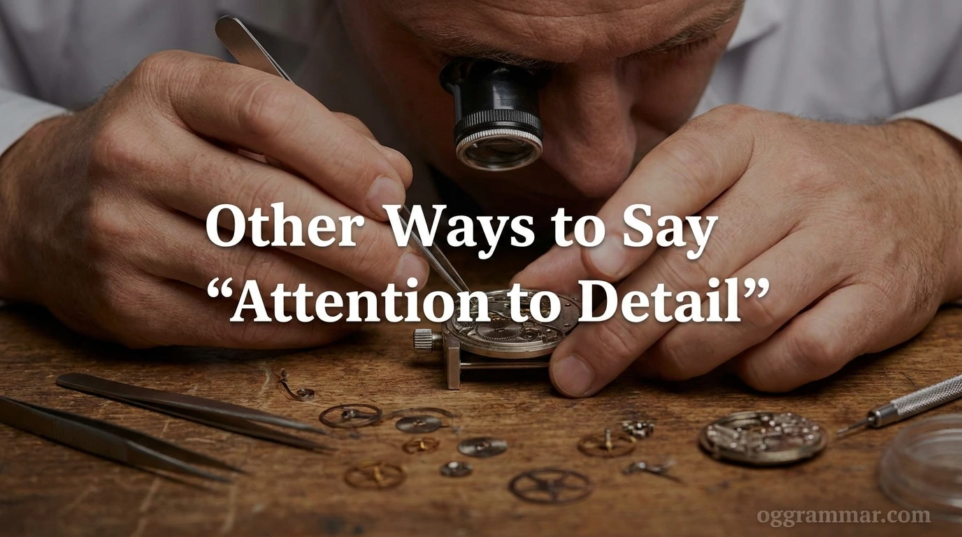 Other Ways to Say “Attention to Detail”