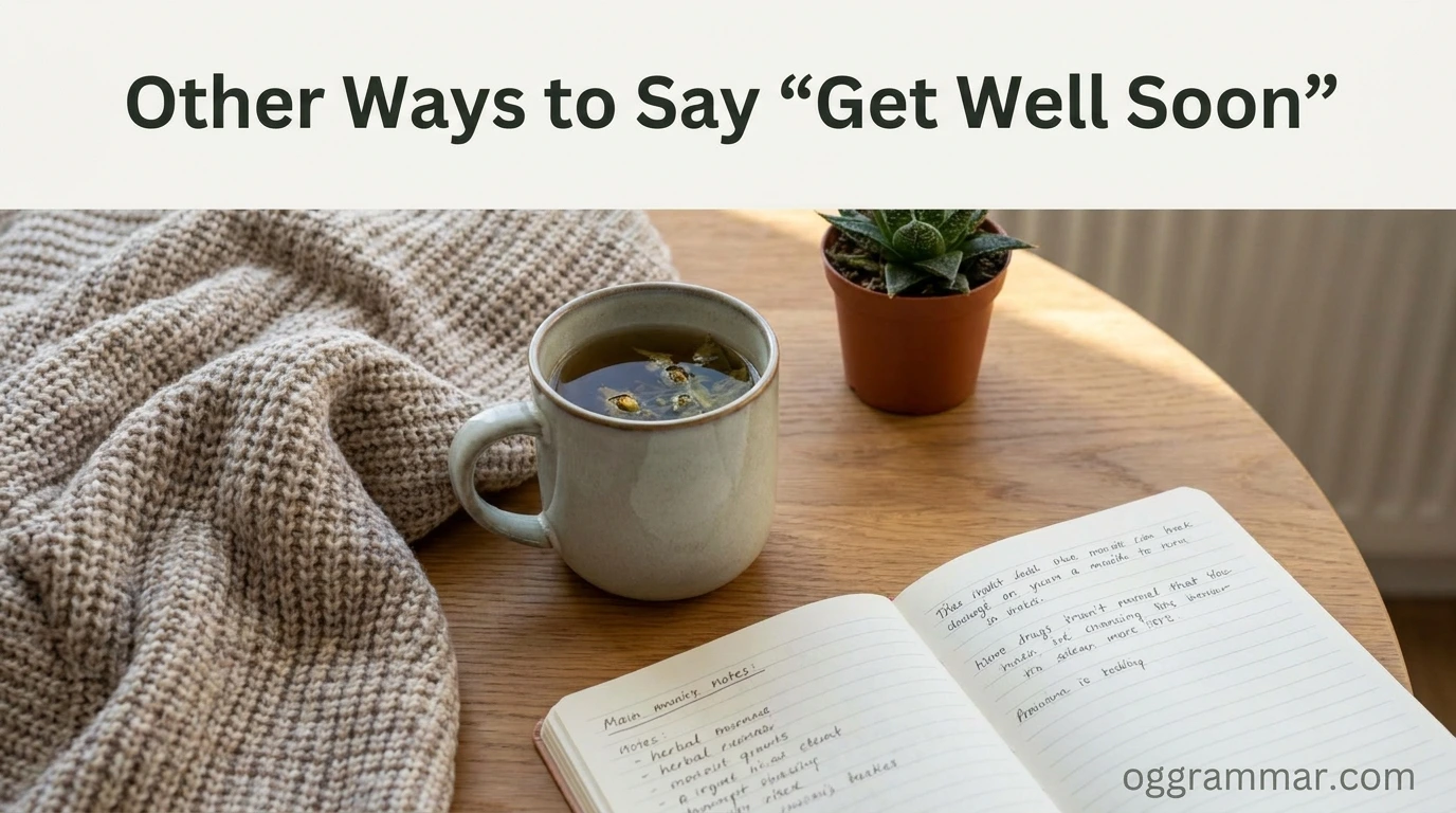 Other Ways to Say “Get Well Soon”