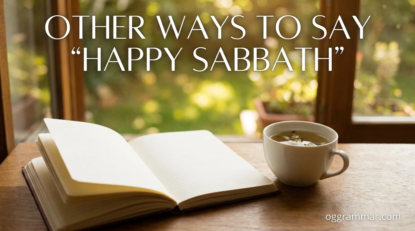 Other Ways to Say “Happy Sabbath”
