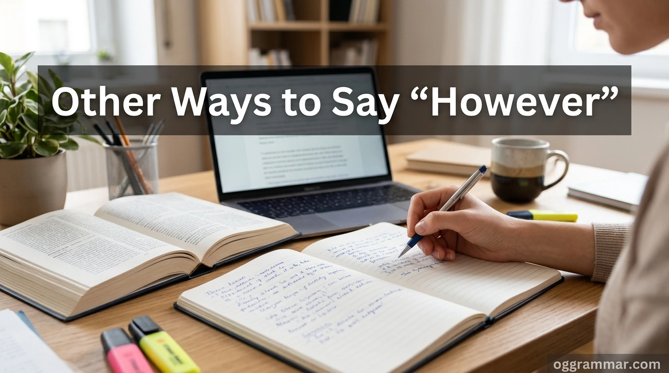 Other Ways to Say “However”