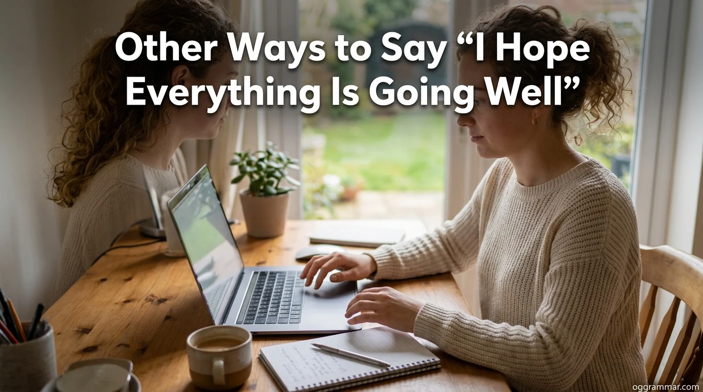 Other Ways to Say “I Hope Everything Is Going Well”