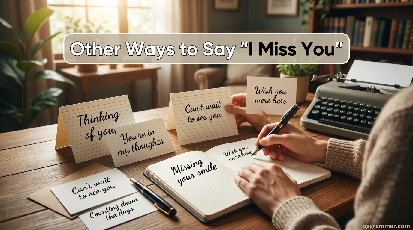 Other Ways to Say “I Miss You”
