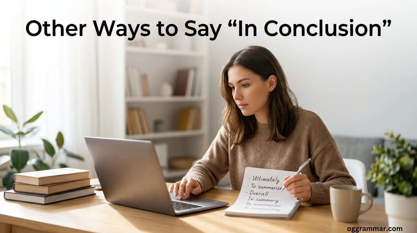 Other Ways to Say “In Conclusion”
