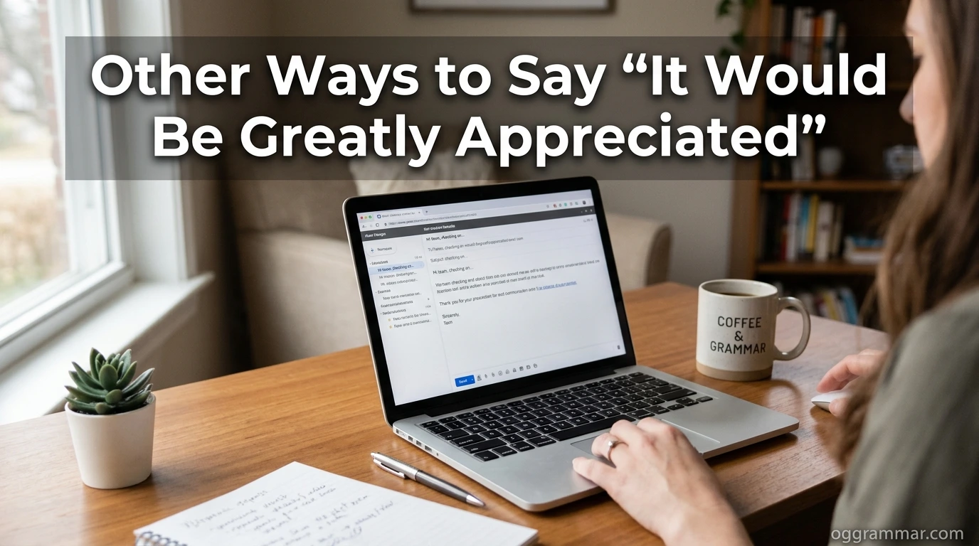 Other Ways to Say “It Would Be Greatly Appreciated”