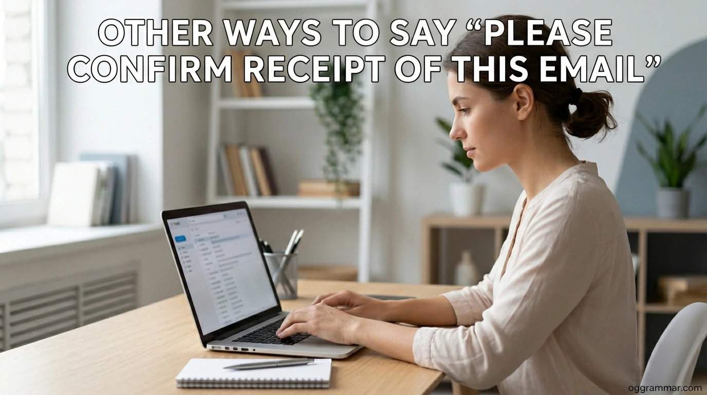 Other Ways to Say “Please Confirm Receipt of This Email”