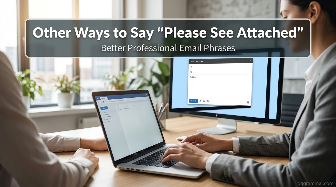 Other Ways to Say “Please See Attached”