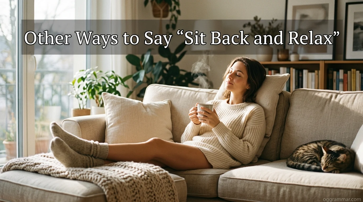 Other Ways to Say “Sit Back and Relax”