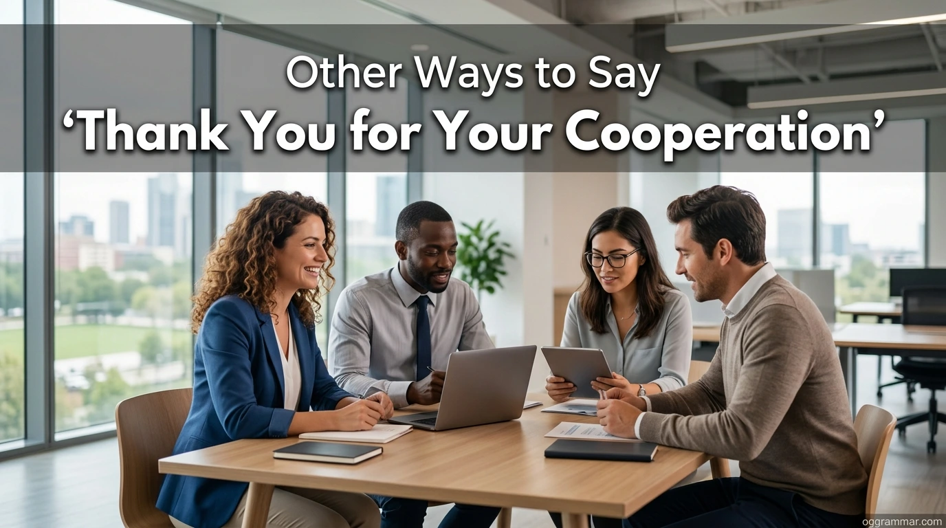 Other Ways to Say “Thank You for Your Cooperation”