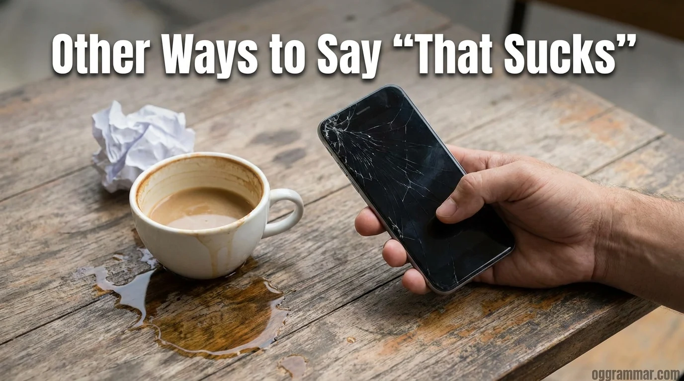 Other Ways to Say “That Sucks”